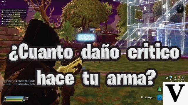 El concepto de daño crítico en el juego Fortnite