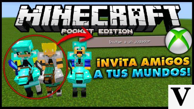 Invitar a amigos a jugar en el mundo de Minecraft