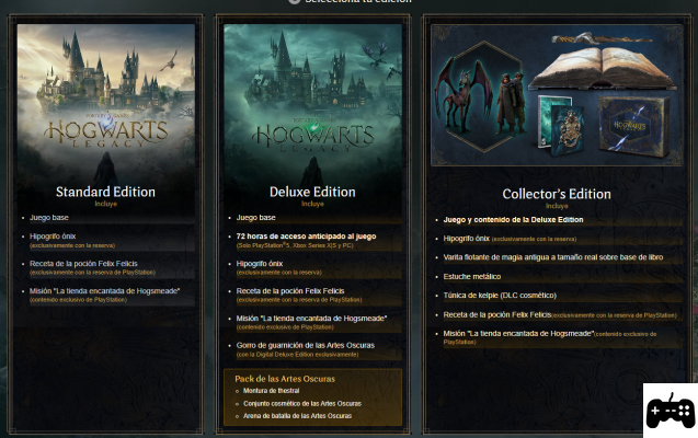Reserva del juego Hogwarts Legacy: ediciones y contenido adicional