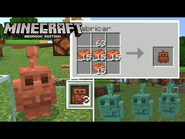 Obtener el Golem de Cobre en Minecraft PE