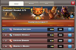 FAQ sur les ligues de guerre de clans