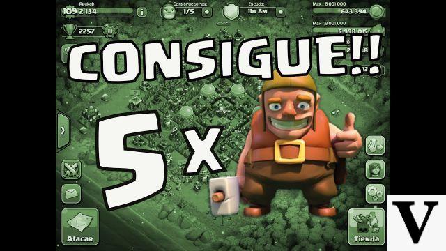 Consiga o quinto construtor no Clash of Clans