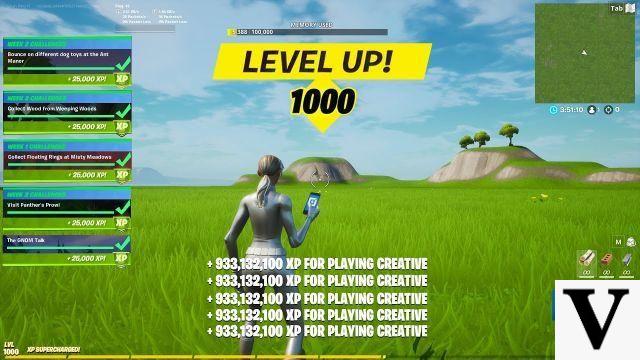 Obtenha pontos de experiência em Fortnite