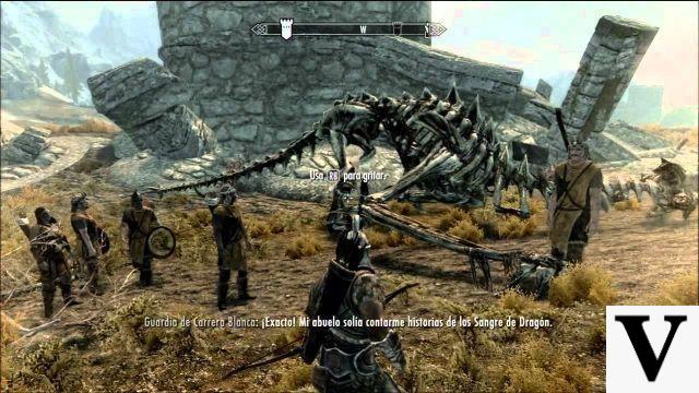 Dragons in the video game Skyrim
