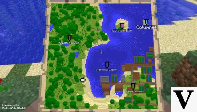 Como fazer e marcar locais no Minecraft usando mapas