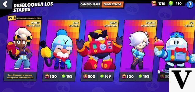 Os Brawlers cromáticos em Brawl Stars: lista completa, créditos cromáticos e como conseguir mais