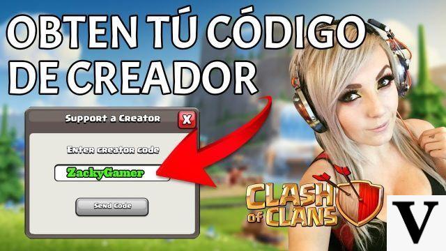 Obtención de códigos de creador en Clash of Clans