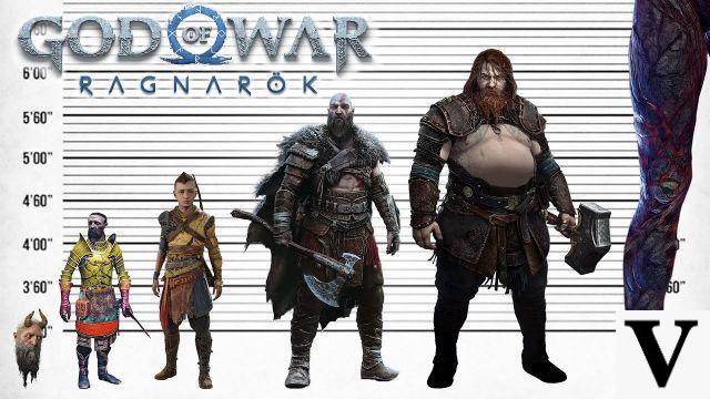 Altura e medidas de Kratos em God of War: Ragnarok